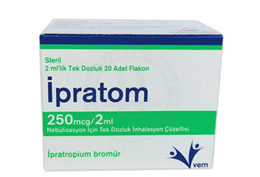 IPRATOM 250 MCG/2 ML NEBULIZASYON ICIN TEK DOZLUK INHALASYON COZELTISI